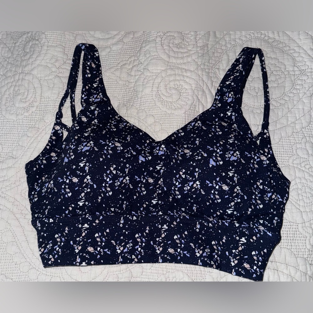 BUFFBUNNY- Monarch Sports Bra- Navy Terrazo size medium